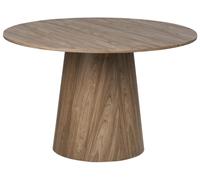 Round Dining Table 120 cm Dark Wood OYEN