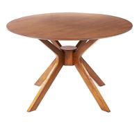 Dining Table TYMIS Dark Mahogany 120 cm 120 cm