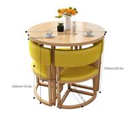 Round Dining Table and Chair Set, Small Office Reception Table for Lounge & Living Room, Stylish Leisure Area Combination, Perfect for Balcony & Negotiation Spaces
