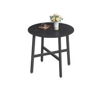 Round Dining Table, Ebony Black + Ink Black