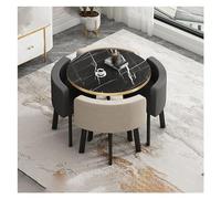 Round Dining Table Set with 4 Chairs - Office Reception, Meeting & Negotiation Table Combination for Room & Kitchen - Stylish Club Table for Enhanced Spaces