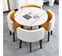 Round Dining Table Set with Chairs Space Saving Design Ideal for Dining Room Living Room Reception Conference Use Stylish & Functional Furniture Solution