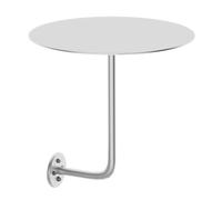 Round Dining TableOutdoor Bistro Pub TableStainless Steel FrameModern Side Table40x40 cm Accent TableStylish Cocktail Table for Small Spaces