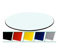 Round Dining TableTempered Glass Coffee Table 4080cm Modern Centerpiece for Dining Room Stylish Round Tabletop for Home & Bistro Use