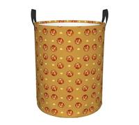 Round dirty clothes basketButtered Bread, waterproof material, can stand upright, suitable for bedroom and bathroom。