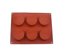 Round Disc Baking Silicone Mold Circle Epoxy Resin Tray, Chocolate Cake Pie Custard Tart Muffin Sandwiches Eggs Bakeware (CDY-105)