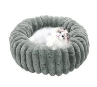 Round Dog Bed - 15inch Cozy Warm Washable Dog Beds for Pets, Plush Pet with Soft Material, Softs Pad for Dogs Puppies on Indoor Floors, Bedroom, Living Room, Apartment, Office, Balcony