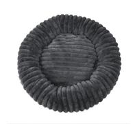 Round Dog Bed Soft and Comfortable cat Bed Striped Plush pet mat Donut pet mat