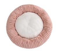 Round Dog Bed Soft and Comfortable cat Bed Striped Plush pet mat Donut pet mat