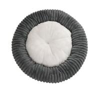Round Dog Bed Soft and Comfortable cat Bed Striped Plush pet mat Donut pet mat