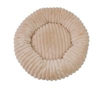 Round Dog Bed Soft and Comfortable cat Bed Striped Plush pet mat Donut pet mat