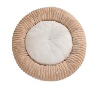 Round Dog Bed Soft and Comfortable cat Bed Striped Plush pet mat Donut pet mat
