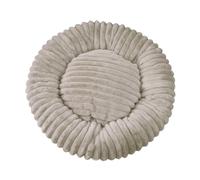 Round Dog Bed Soft and Comfortable cat Bed Striped Plush pet mat Donut pet mat