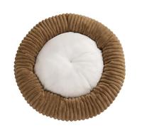 Round Dog Bed Soft and Comfortable cat Bed Striped Plush pet mat Donut pet mat