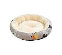 Round Dog Bed - Washable Crystal Velvet Advanced Material Soft Comfortable Round Pet Bed | Plush Fluffye Highquality Resting Pet Cotton R0und Nest | Warm Cozy Cat Sleeping Nest for All Seasons