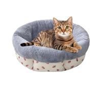 Round Dog Cat Bed, Donut Pet Bed, Machine Washable Pet Bed, Calming Soft Cat Bed, All Seasons Pet Bed, Non-slip Pet Bed, Puppy Bed For Small Dogs, Kitten Sleeping Bed, Cozy Pet Bed, Plush Donut Bed