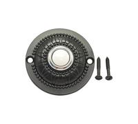 Round Doorbell Button Replacement with Light Low Electric Operate Weatherproof Metal Elegant Entrance for Home Illuminates Button