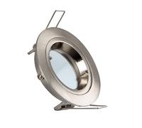 Round Downlight Bezel Cutout 65mm for a GU10/GU5.3 LED Bulb - Silver