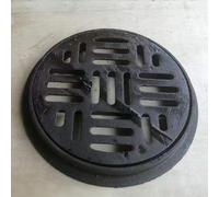 Round Drain Cover, Cast Iron Replacement Grate for Trench and Floor Drain, Durable Micromesh Inserts, Suitable for Various Drain Sizes
