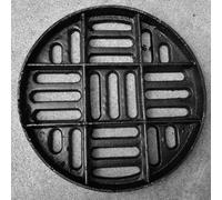 Round Drain Cover, Cast Iron Replacement Grate for Trench and Floor Drain, Durable Micromesh Inserts, Suitable for Various Drain Sizes