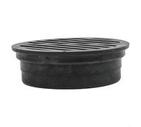Round Drain Grille for Embedded Drain Installations Where Soil Retention and Debris Blocking Are Required in Exterior Landscaping (4 inch)