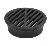 Round Drain Grille for Ground-Level Drain, Plastic Floor Drain Cover Supporting Safe Pedestrian and Wheelchair Passage (3 inch)