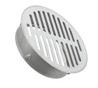 Round Drain Guard, Stainless Steel Round Floor Drainage Cover, Rain Pipe Cap, Drainage Cover for Drainage Pipes, Exhaust Pipe Ends (Silvery,Ø110mm)