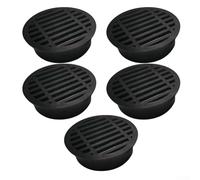 Round Drain Guard Swirl Cover, 5Pcs Round Anti Blocking Grate Cover, Balcony Drain Strainers For Outdoor Balcony Yard