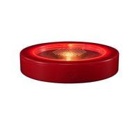 Round Drink Display Platform with Touch LED Glow, ABS Light Base for Counter Styling, Cup Accent, Evening Tables Led Drink Light Base Touch Activated Cup Display Platform Table Glow Home Serving Glass