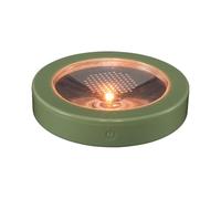 Round Drink Display Platform with Touch LED Glow, ABS Light Base for Counter Styling, Cup Accent, Evening Tables Led Drink Light Base Touch Activated Cup Display Platform Table Glow Home Serving Glass