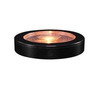 Round Drink Display Platform with Touch LED Glow, ABS Light Base for Counter Styling, Cup Accent, Evening Tables Led Drink Light Base Touch Activated Cup Display Platform Table Glow Home Serving Glass