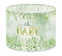 Round Drum Light Shade Oh Baby Gold Lettering Greenery Floral Watercolor Design Large Lampshades for Ceiling Lights Table Floor Lamps Easy Assembly Replacement Lamp Shades Spider Fitter