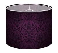 Round Drum Light Shade Royal Vintage Gothic Dark Purple Black Royal Vintage Large Lampshades for Ceiling Lights Table Floor Lamps Easy Assembly Replacement Lamp Shades Spider Fitter