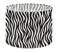 Round Drum Light Shade Zebra Print Animal Skin Tiger Stripes Abstract line Fabric Amazing Large Lampshades for Ceiling Lights Table Floor Lamps Easy Assembly Replacement Lamp Shades Spider Fitter