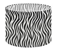 Round Drum Light Shade Zebra Print Animal Skin Tiger Stripes Abstract line Fabric Amazing Large Lampshades for Ceiling Lights Table Floor Lamps Easy Assembly Replacement Lamp Shades Spider Fitter