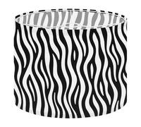 Round Drum Light Shade Zebra Stripes Seamless Tiger Stripes Skin Print Wild Animal Large Lampshades for Ceiling Lights Table Floor Lamps Easy Assembly Replacement Lamp Shades Spider Fitter