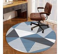 Round Drum Rug Gaming Chair Mat90CM MultiPurpose Floor Protector for Hard Floors Office & Home Use Durable Floor Protection Mat for Gaming & Office Chairs