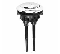 Round Dual Flush Toilet Push Button, 48mm Toilet Cistern Push Button Replacement Accessories for Bathroom Toilet Water Tank Repair (1 Pack)