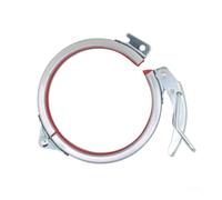 Round Duct Clamp, 150mm Quick Release Steel Ring for HVAC Repairs | Versatile design supports secure fixing of ventilation ducts, industrial tubes, and various cylindrical containers.