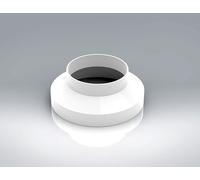 Round Ducting Reducer 150mm to 100mm - 6 to 4 inch Duct Pipe Reduction Coupler for Extractor Fans, Cooker Hood Tumble Dryer Ventilation