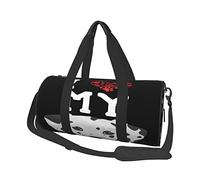 Round Duffel Bag I Love My Dalmatian Dog Travel Bag Large Capacity Hand Bag for Men Women