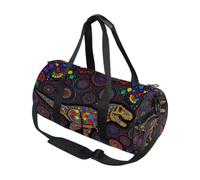 Round Duffel Sports Bag Lightweight with Inner Pocket Gym Bag for Men Women Duffle Bag for Travel Sports Polka Dot Tyrannosaurus Rex