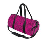 Round Duffel Sports Bag Lightweight with Inner Pocket Gym Bag for Men Women Duffle Bag for Travel Sports Blush Baphomet Pentagram Gothic Halloween Goth