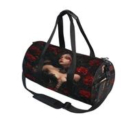 Round Duffel Sports Bag Lightweight with Inner Pocket Gym Bag for Men Women Duffle Bag for Travel Sports Anime Beauty Dark Gothic Aesthetic