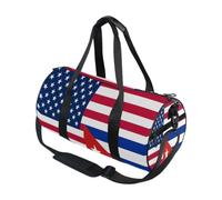 Round Duffel Sports Bag Lightweight with Inner Pocket Gym Bag for Men Women Duffle Bag for Travel Sports Flag Of The United States Cuba