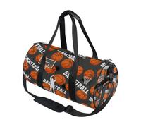Round Duffel Sports Bag Lightweight with Inner Pocket Gym Bag for Men Women Duffle Bag for Travel Sports Basketball Player Slam Dunk Sports Grunge Art