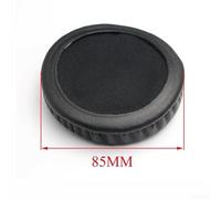 Round Ear Pad 50mm to 105mm Replacement for Universal- Size Headphones, Soft Foam with Artificial Leather Earmuffs Ear Pads Compatible with 50-105mm Models (Black)(85MM)