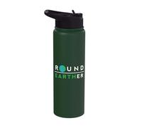 Round Earth Funny Anti Flat Earth Society Member Stainless Steel Insulated Water Bottle