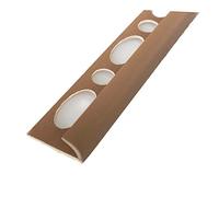Round Edge Tile Trims 8mm-10mm 2.5M Plastic PVC Many Colors Sizes TMW Profiles (10 mm, Light Brown)
