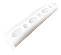 Round Edge Tile Trims 8mm-10mm 2.5M Plastic PVC Many Colors Sizes TMW Profiles (10 mm, White)